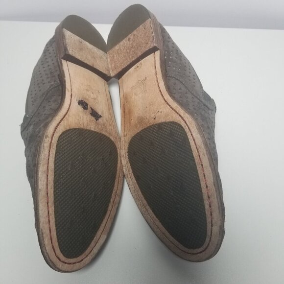 Trask Tan Suede Women's Perforated Suede Loafers Sz 10M - Picture 6 of 9